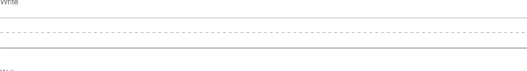 Blank guide lines for independent writing